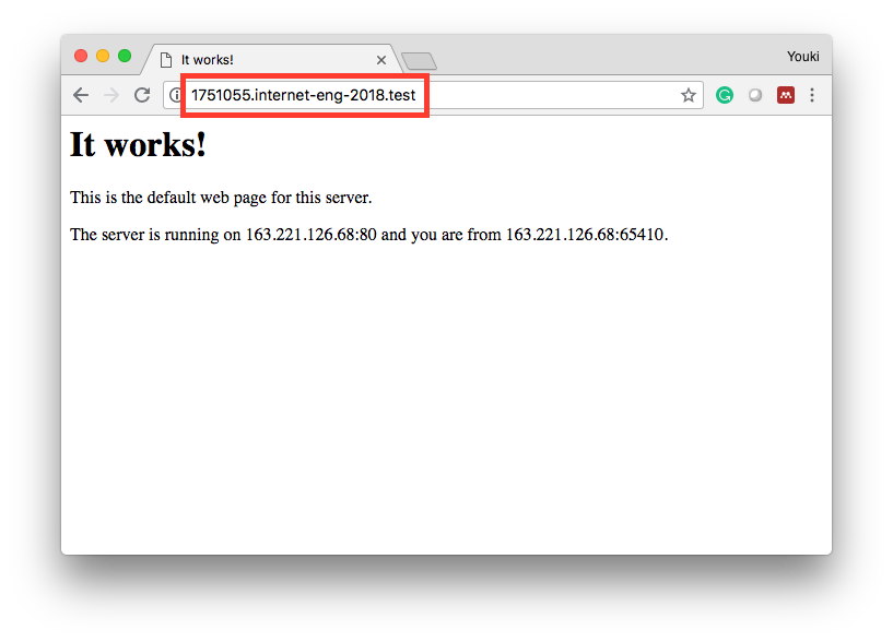Your web site with your custom domain